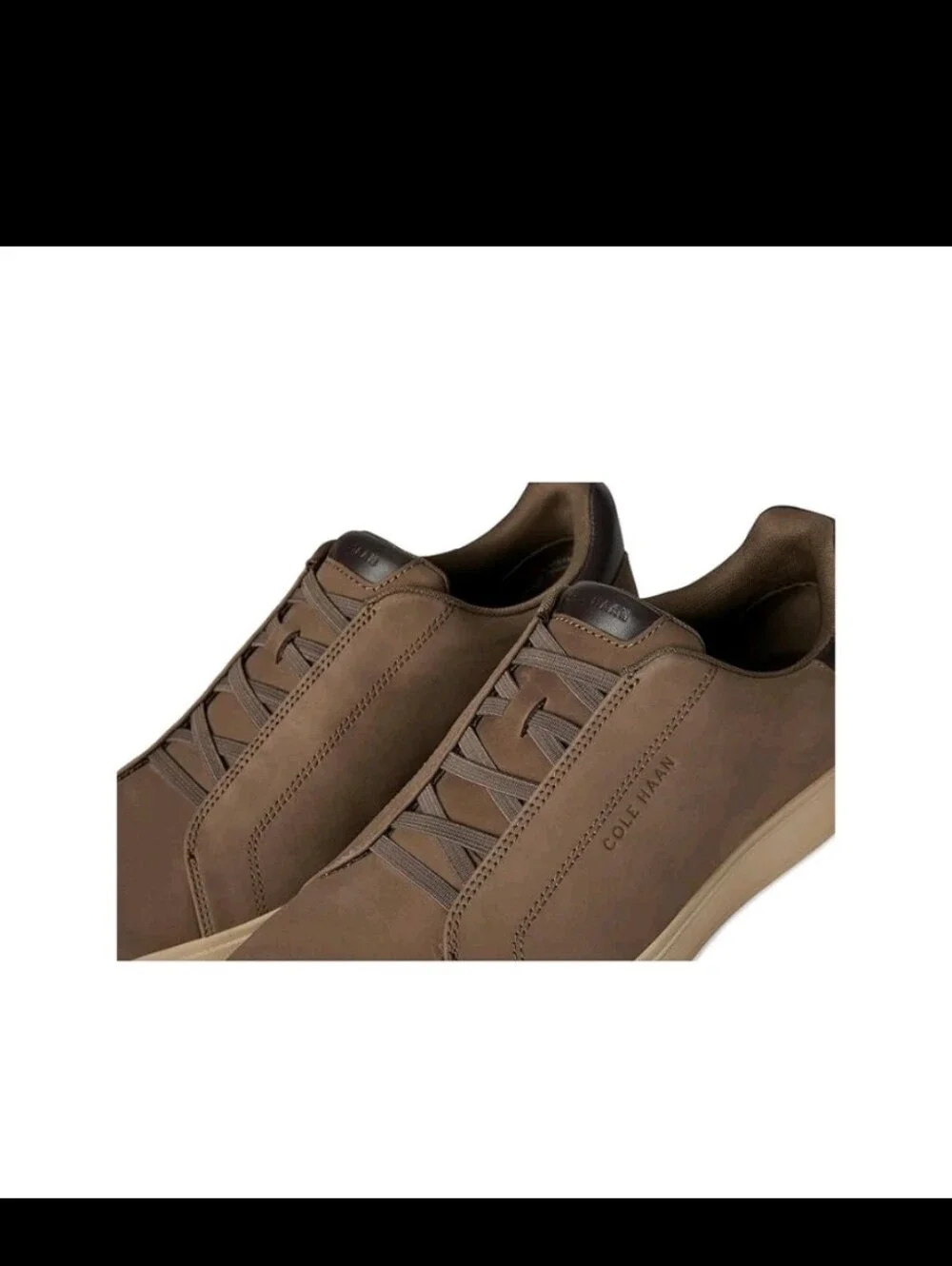 Cole Haan Men's GrandPrø Luxe Slip-On Sneakers Morel Nubuck/Dark Choco
